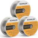 0.035 flux core welding wire, 3 Spools E71T-GS Low Splatter gasless Carbon Steel Mig Welding Wire Compatible With HF Fourney Harbor Welder(3 PACK)