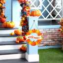 Fall Wreaths for Front Door Decor Foldable Welcome Sign Autumn Thanksgiving Harvest Hanging Decorations for Home Porch Wall