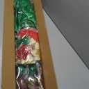 Wall Christmas Tree with String Lights 33 ft Christmas Wreath Ornaments with Poinsettia Flower Star Sticker and Light String for DIY Corner Xmas Tree, Indoor Holiday Decor Wall Corner