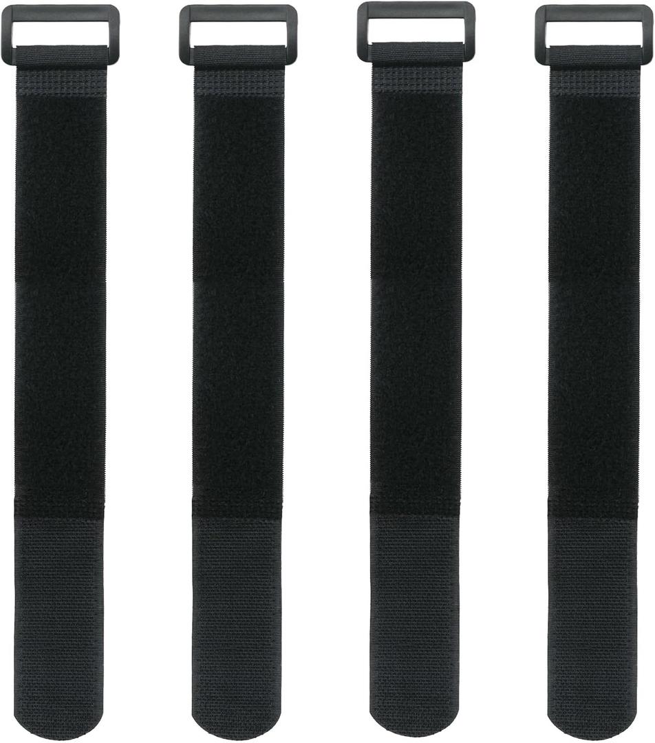 Bike Rack Straps, 4-Pack Adjustable Bike Wheel Stabilizer Strap with Hook and Loop for Car and Wall Mount, for Transportation and Storage (31.5'' x 1.18'')