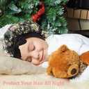 3 Pieces Kids Satin Bonnet Silky Sleep Cap Wide Elastic Band Hair Bonnet for Girls Toddler Child