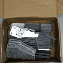 50 Pack 16-Gauge Hurricane Straps Brackets for Rafters Shed Roof, Heavy Duty Hot Dip Galvanized Left/Right Hurricane Ties, Joist Hangers, Rafters Ties, Hurricane Clips for 2X Deck Joists