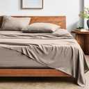 Bare Home Twin XL Sheet Set - Luxury 1800 Ultra-Soft Stonewashed Microfiber - Brushed - Deep Pockets - Easy Fit - Breathable Bedding - Sheet Sets & Pillowcases (Twin XL, Pebble Beach)