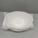 Lawei 4 Pack 9" Porcelain Serving Bowls, 36 Oz Oval Ceramic Mixing Bowls, Large Serving Dishes for Salads, Spaghetti, Dessert, Veggie, Potatoes and Fruits, Side Dishes, Microwave & Dishwasher Safe