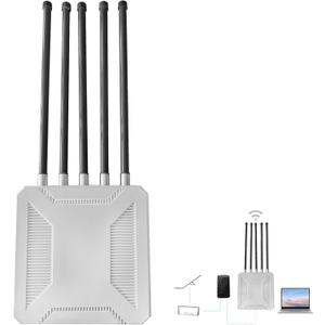 Outdoor Starlink WiFi Extender for Starlink Gen 3 Router, Starlink Signal/WiFi Repeater, 0.3KM Signal Coverage, IP65 Waterproof for Farm/Yard/RV/Campsite (3000Mbps)
