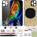 Back Glass Cover Replacement Compatible with iPhone 13 Pro Max 6.7" + Professional Tools (Graphite)