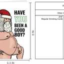 3 x Funny Christmas Card For Him, Humorous Chritmas Card&Gift for Husband Boyfriend Fiance Dad Son Brother Son In Law, Rude Merry Xmas Gift for Boys Men (#1)