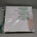 Lanpn Wedding Self Adhesive Photo Album Scrapbook 80 Pages, Linen Photos Albums DIY Sticky Magnetic Pages holds 4x6 5x7 A4 A5 Picture for Wedding (Large, 40 sheets, White)