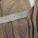 Womens Brown Midi Skirts Below Knee Length A-Line Long Skirt High Waist for Women Brown L