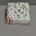 100 PK Christmas Large Dinner Size Napkins Paper - 3-ply Christmas Guest Napkins 6.5x6.5 Inch Disposable Party Napkins for Christimas Decorations Table Dcor Party Supplies