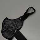 Punk Faux Leather Mask, Wind Protector Motorcycle Biker Half Face Mask, Anti-Dust Sport Mask Halloween Costume (Elastic/Spike/Black)