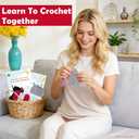 Alvian Mini Monster Crochet Beginner Kit - Amigurumi Demogorgon Keychain Craft Set Complete with Yarn, Tools & Step-by-Step Video Tutorial