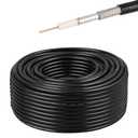 XRDS -RF 100FT 12G SDI Coaxial Cable, 75 Ohm RG6 Bare Copper Core with Tinned Copper Braid and PVC Jacket  Ideal for HD-SDI, 4K, and 8K Video Transmission