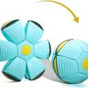 Doggy Disc Ball for Medium Large Dogs, Portable Interactive Flying Saucer Ball Stomp UFO Magic Balls, Decompression Pop Up Dog Toys Balls for Outdoor Sports Gifts (Blue-Green)