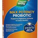 Nature's Way Max Potency Probiotic Pearls for Men and Women, Supports Digestive, Immune, Colon Health*, 5 Billion Live Cultures, No Refrigeration Required, 30 Softgels (BB 12/2025)