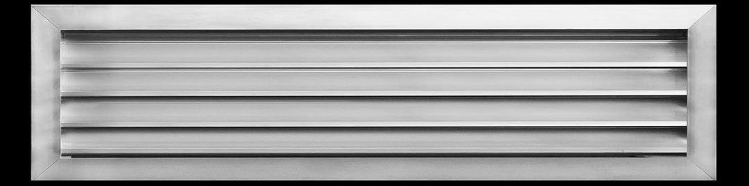 HVAC Premium 36"W x 10"H Aluminum Exterior Gable Louver Vent for Walls & Crawlspace - Weather-Resistant Air Grille with Screen Mesh - [Outer Dimensions 37.75"W x 11.75"H]