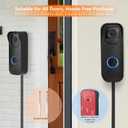 2in1 Power Cable with Adapter & Adhesive Doorbell Mount Compatible with Blink Video Doorbell 1st-2023 Release, Doorbell Transformer with 16.4ft Charging Cord for Blink Video Doorbell Camera, No Drill
