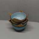 vancasso Bonita 27 Oz Cereal Bowls Set of 6, Blue Ceramic Bowls for Kitchen, 6 Inch Soup Bowls, Dishwasher & Microwave Safe