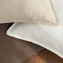 20x20 Inch Set of 2 Decorative Linen Solid Throw Pillow Covers Boho Accent Farmhouse Pillowcases Modern Netural Home Decor for Couch Sofa Living Room Bed,Cream White