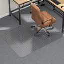 Tonaus Office Chair Mat for Carpet, 48"36" Carpet Chair Mat for Low Pile Carpets, 2.2mm Transparent