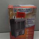 Comfort Zone Milkhouse Style Utility Space Heater with Adjustable Thermostat, Electric, Portable, 3-Prong Plug, Overheat Protection, & Tip-Over Switch, Ideal for Garage or Workshop, 1,500W, CZ798GR3 (Gray)