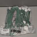 Zhengmy 24 Pcs Christmas Garland Ties and Christmas Garland Hanger Set for Banister Railing and Mantle Wreath Twist Ties Reusable Adhesive Straps for Xmas Home Decoration Holiday Wrapping(Santa Claus)