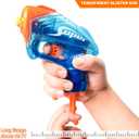 2 Pack Mini Blaster Guns Set for Nerf, Small Toys Pistol for Kids Toddlers Boys Age 3-5 5-7 8-12 Year Olds Birthday Gifts - 20 Refill Foam Darts 2 Wristbands