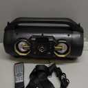 Bluetooth Speaker, 30W Portable Bluetooth Boombox with Subwoofer, FM Radio, RGB Colorful Lights, EQ, Stereo Sound, Booming Bass, 10H Playtime Wireless Party Speaker for Home, Outdoor, Travel, Camping (Black Gold)