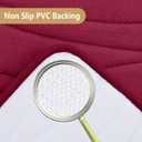 Buganda Memory Foam Bathroom Rug Mat 59x24, Extra Soft and Absorbent Bath Mats, Non-Slip and Machine Washable Bath Rugs for Bathroom Floor,Tub and Shower, Burgundy