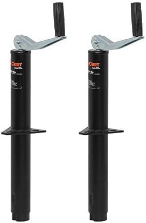 CURT 28250 A-Frame Trailer Jack, 5,000 lbs, 14-1/8 Inches Vertical Travel (Pack of 2)