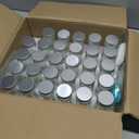 Tebery 30 Pack Round Spice Bottles Jars with Silver Lids, 3oz Empty Glass Spice Containers Shakers Complete Organizer Set Includes Shaker Lids, Wide Funnel, Labels and Cleaning Brush