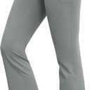 Flare Yoga Pants for Women with Pockets, High Waist Flared Leggings | No Front Seam,Opaque Coverage,Soft Stretch Fabric,Tummy Control,Two Side Pockets for Workouts (Gray, S)