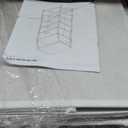 Furnulem White Dresser with 5 Drawers, Vertical Storage Tower Fabric Dresser for Bedroom, Hallway, Entryway, Nursery, Closet Organizer, Nightstand Bedside Table Furniture, Sturdy Steel Frame, Wood Top