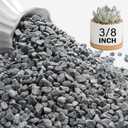 NUPICK 6 lbs Pebbles for Indoor Plants, 3/8 Inch Pea Gravel for Fish Tank, Decorative Rocks for Succulent, Natural River Stones for Vases, Cactus, Landscaping, Bird Bath, Aquarium, Grey