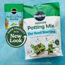 Miracle-Gro Indoor Potting Mix for Seed Starting, For Starting Vegetable, Flower, and Herb Seeds Indoors, Excellent for Cuttings, 8 qt. (2-Pack)