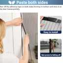 Magnetic Screen Door -Fit Door Size 38.0 x 83.0'' Retractable Screen Door Mesh for Front Door or Sliding Door, Pet & Kid Friendly, Hands-Free Closure Keeps Bugs Out & Lets Breeze in, Stripe Black
