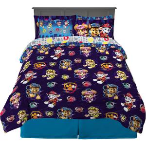Franco Paw Patrol Kids Bedding Super Soft Comforter and Sheet Set with Sham, 7 Piece Queen Size, (Official Licensed Product)