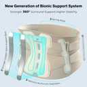 NEENCA Back Brace for Lower Back Pain Relief with Bionic Support System, Adjustable Lumbar Support Belt for Men & Women with Lumbar Pad, Soft Breathable Mesh for Herniated Disc, Sciatica, Scoliosis... (Small, Skin-Single)