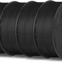 SUNLU 4KG 3D Printer Filament Bundle PLA Matte 1.75mm, Neatly Wound Filament with Matte Finish, Print with 99% FDM 3D Printers, 1kg Spool (2.2lbs), 4 Packs, Black*4