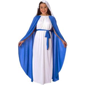 Morph Virgin Mary Costume For Kids, Virgin Mary Costume For Girls, Nativity Outfits For Children, Religious Dress Up (Small)