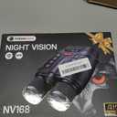 Night Vision Goggles - Smart APP 4K Night Vision Binoculars, 10000mAh Battery, 128GB Card for Photo and Video, 3'' UHD Screen & 8X Zoom Binoculars for Camping, Hunting, Security (Black)