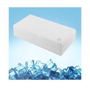 HARBOREST Ice Cube Cooling Pillow for Side Sleepers Memory Foam Side Sleeper Pillow Support Head & Neck for Pain Relief，12"x24"x5"