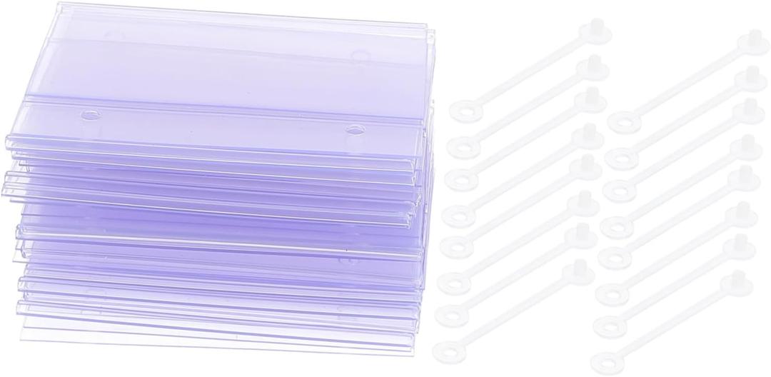 Elegant Display Tags 25pcs Shopping Mall Supplies Easy to Use Clip-on Sign