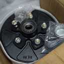 SEHNSUCHT Trailer Brake Drum Kit, 5 Hole on 5" Bolt Circle Brake Drum for 3500 lb Axles, Replacement 10” Brake Hub Drum Assembly for Trailer, Semi Truck and Rvs