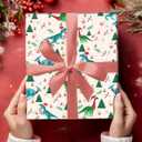 Dinosaurs Christmas Wrapping Paper for Boys Girls Kids - 8 Jumbo Sheets Cartoon Dinosaurs, Santa Hats and Snowman Designs - DIY Gift Wrap for Party Favors New Year Birthday Gift, 28"x40" (Dinosaur)