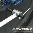 Bike Derailleur Hanger Alignment Gauge Tool, Bicycle Wheel Straightening Tool, 304 Stainless Steel Bike Repair Maintenance Tool for MTB Road Bike, 20-29 Wheel