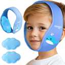 NEWGO Tonsillectomy Ice Pack for Kids, Wisdom Teeth Ice Pack Head Wrap for Kids Tonsil Recovery, Cavities, Tooth Extraction Pain Relief - Blue