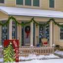 Merry Christmas Garden Flag Xmas Tree Yard Flag 12x18 Inch Double Sided,Outside Christmas Trees Winter Holiday Yard Outdoor Flag Yard Decoration for Outside