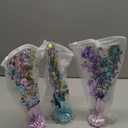 3 Pcs Unicorn Table Decorations Rainbow Metallic Gleam Foil Spray Centerpieces Unicorn Model Branches Leaf Glitter Plastic Spray Table Centerpieces for Party Birthday Graduation