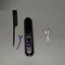 Hair Straightener Brush, 2026 Upgrade Cordless Hair Straightener Brush, Portable Straightener Brush for Travel with 3 Temps and LED Display, Fast Heating Cordless Mini Hair Brushes (Black)